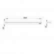 Tampa simples CeraLine 1000 mm 520562 Dallmer