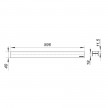 Tampa para decor CeraLine 600 mm 520722 Dallmer