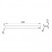 Tampa para decor CeraLine 700 mm 520739 Dallmer