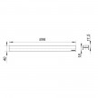 Tampa para decor CeraLine 900 mm 520753 Dallmer