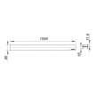 Tampa para decor CeraLine 1100 mm 520784 Dallmer