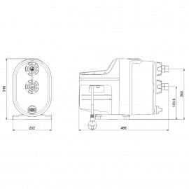 Unidade de pressurização auto-ferrante compacta Scala1 3-45(230V) 99530405 Grundfos