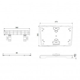 Kit base + 2 coletores + Cabo para Scala1, Grundfos 99725165