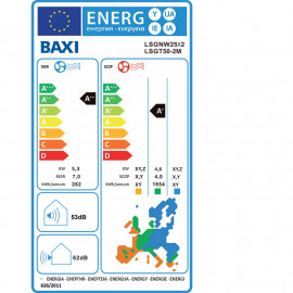 Unidade exterior Anori Multisplit LSGT50-2M, R32, ar condicionado Baxi 7801402