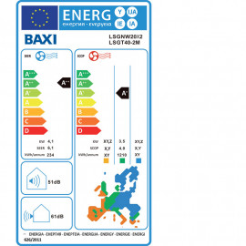 Unidade exterior Anori Multisplit LSGT40-2M, R32, ar condicionado Baxi 7706185