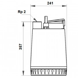 Bomba drenagem Unilift AP 12.50.11.A1 com interruptor de nível, 230 V, Grundfos 96010981