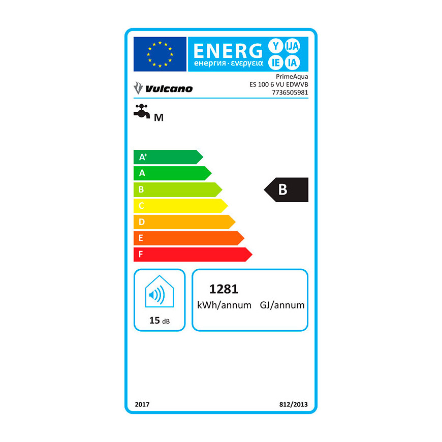 Termoacumulador vulcano naturaaqua green 100l