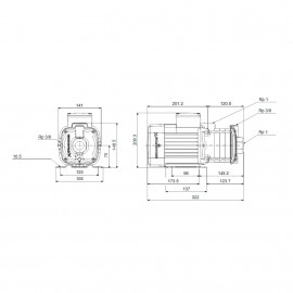 Bomba centrífuga horizontal CM 3-4A (1x230V) 92880789 Grundfos