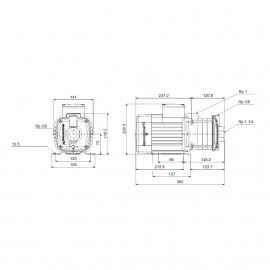 Bomba centrífuga horizontal CM 5-4A (1x230V) 92880795 Grundfos