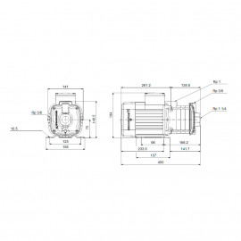 Bomba centrifuga horizontal CM5-5A (3x400V) 98694013 Grundfos