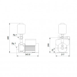 Grupo CMBE 3-62 (1x230V), Grundfos 98374701