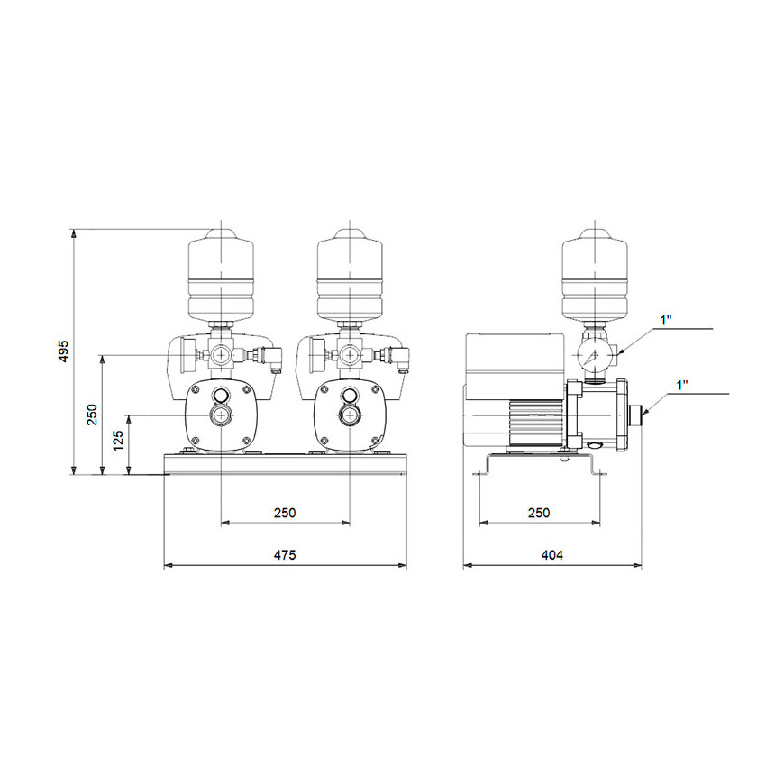 Grupo CMBE TWIN 3-93 (1x230V) 99219421 Grundfos - Nicolau & Rosa, Lda