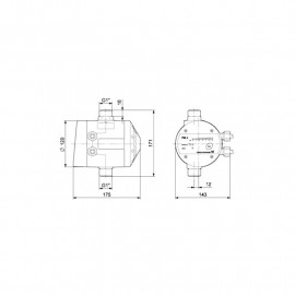 Controlador PM2-1,5 a 5 bar, Grundfos 96848740