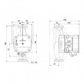Circulador Alpha 1L 25-40 180 mm 1''1/2 99160579 Grundfos