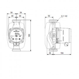Circulador Alpha2 25-40 180 mm, Grundfos 99411165