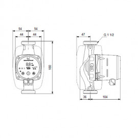 Circulador Alpha2 25-60 180 mm, Grundfos 99411175