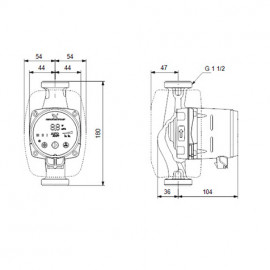 Circulador doméstico Alpha2 25-80 180 mm 99411178 Grundfos