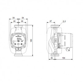 Circulador Alpha2 32-80 180 mm, Grundfos 99411263