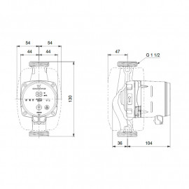 Circulador Alpha3 25-60 130 mm, Grundfos 99371954