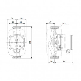 Circulador Alpha3 32-80 180 mm, Grundfos 99371965