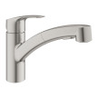 Torneira monocomando de cozinha Supersteel com chuveiro extraível Eurosmart New, Grohe 30305DC1