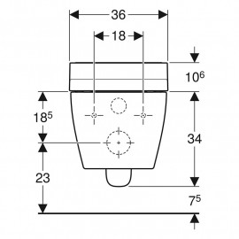 Sanita bidé suspensa AquaClean Tuma Comfort preto / vidro, Geberit 146.292.SJ.1