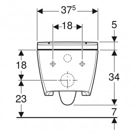 Sanita bidé suspensa AquaClean Sela branco, Geberit 146.222.11.1