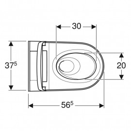 Sanita bidé suspensa AquaClean Sela cromado brilhante, Geberit 146.220.21.1