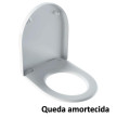 Tampo de sanita iCon com queda amortecida e fixação rápida, branco, Geberit 500.670.01.1