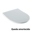 Tampo de sanita iCon, design estreito com queda amortecida, branco, Geberit 500.835.01.1