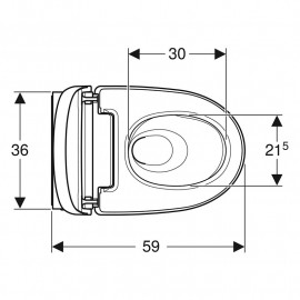 Sanita bidé suspensa AquaClean Mera Comfort branco, Geberit 146.212.11.1