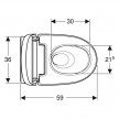 Sanita bidé suspensa AquaClean Mera Comfort cromado brilhante, Geberit 146.212.21.1