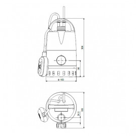 Bomba drenagem Unilift CC5 A1 com interruptor nível, 230 V, Grundfos 96280966