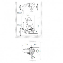 Bomba efluentes SEG 40.09.2.1.502, 230 V, Grundfos 96075893