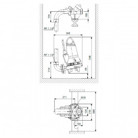 Bomba efluentes SEG 40.12.2.50B, 400 V, Grundfos 96075905