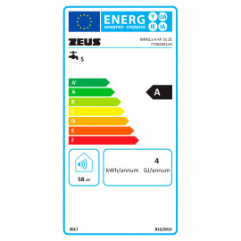 Esquentador WRN11-4 KP butano/propano, piezo, 11 l/min, exaustão natural, Zeus 7736504124