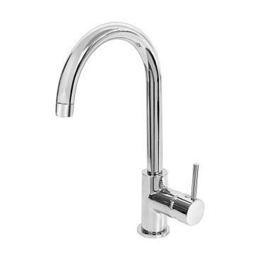 Torneira monocomando de cozinha bica alta curva Dart, W7 WDART005/1