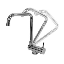 Torneira monocomando de cozinha bica alta reta rebatível Dart, W7 WREBATIVEL