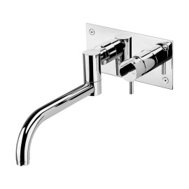 Torneira monocomando de cozinha à parede bica baixa horizontal Dart, W7 WDART005/7.1