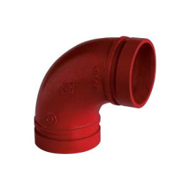 Joelho ranhurado 90º 2''1/2 pintado vermelho (RAL 3000)