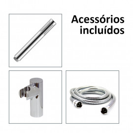 Torneira monocomando de duche com chuveiro Perla, W7 WPERLA004