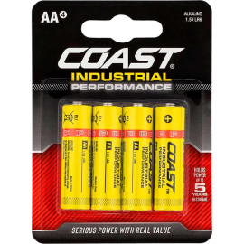 Pilha alcalina 1.5V LR6 AA (4 un), Coast CLR6IP-CP4