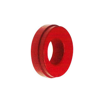 Tampão roscado ranhurado 2''1/2 x 2'' pintado vermelho (RAL 3000)