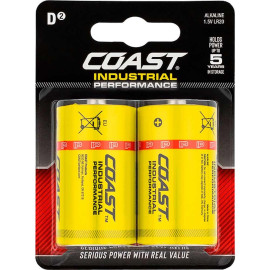Pilha alcalina 1.5V LR20 D2 (2 un), Coast CLR20IP-CP2