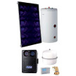 Kit solar forçado Solar Easy ECO 200/1 SLIM 200 SCP inox cobertura plana, Baxi 7788003