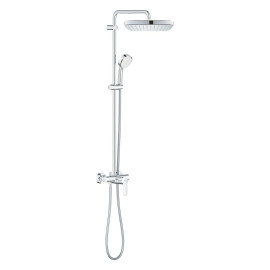 Sistema de duche com misturadora Torneira monocomando e chuveiro de 250 mm Cube New Tempesta System, Grohe 26692001