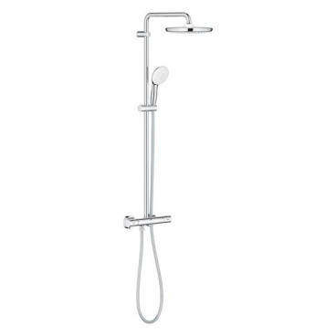 Sistema de duche com misturadora termostática e chuveiro de 250 mm New Tempesta System, Grohe 26670001