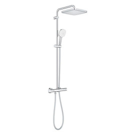 Sistema de duche com misturadora termostática e chuveiro de 250 mm Cube New Tempesta Cosmopolitan System, Grohe 26689001