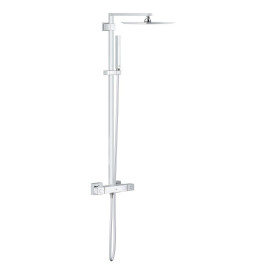 Sistema de duche com misturadora termostática e chuveiro de 230 mm Cube Euphoria XXL System, Grohe 26087000