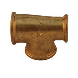 Tê de 3/4'' x 3/4'' x 1/2'' latão